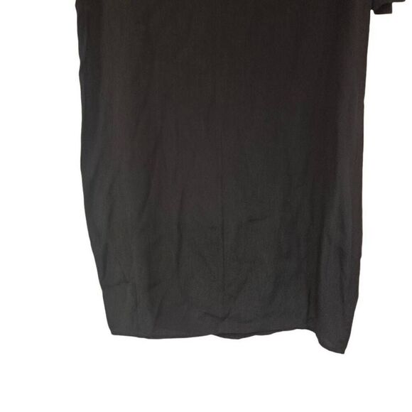 BCBG Maxazria Women's Black Poly/Rayon Short Sleeve Above Knee Dress - Picture 6 of 8